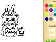Spel Halloween Labubu Coloring & Drawing Game