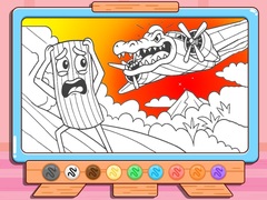 Spel Coloring Book: Bombardino Crocodilo