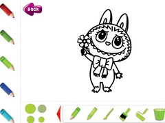 Spel Labubu Coloring Pages