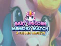 Spel Baby Unicorn Memory Match & Hidden Objects