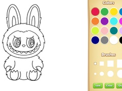 Spel Labubu Coloring Book