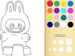 Spel Easy Labubu Coloring Book