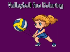 Spel Volleyball Fun Coloring
