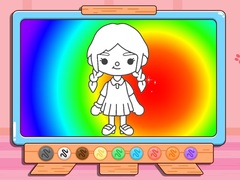 Spel Coloring Book: Toca Boca Girl