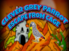 Spel Clever Grey Parrot Escape from Cage