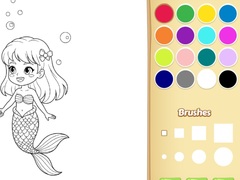 Spel Mermaid Coloring Book For Kids
