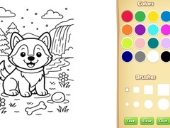 Spel Dog Coloring Book