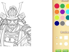 Spel Samurai Coloring Book