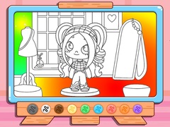 Spel Coloring Book: Avatar Girl Dress Up Shopping
