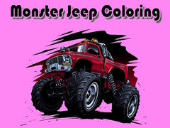Spel Monster Jeep Coloring