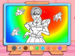 Spel Coloring Book: Wednesday Addams Dancing