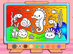 Spel Coloring Book: Kawaii Sea Animals