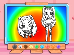 Spel Coloring Book: Mira Kpop Demon Hunters