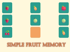 Spel Simple Fruit Memory