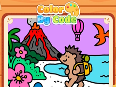 Spel Color By Code Volcano Hedgehog