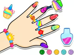 Spel Coloring Book: Nail Art & Bracelet Diy