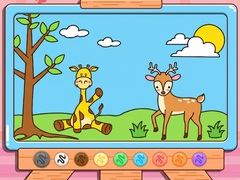 Spel Coloring Book: Giraffe And Deer
