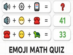 Spel Emoji Math Quiz
