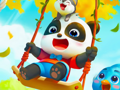 Spel Jigsaw Puzzle: Baby Panda Autumn Picnic Friends