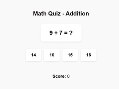 Spel Math Quiz Addition