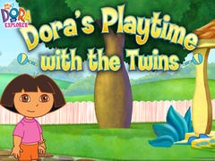 Spel Dora the Explorer Dora's Playtime with the Twins