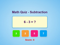 Spel Math Quiz - Subtraction