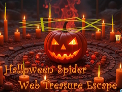Spel Halloween Spider Web Treasure Escape