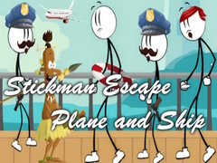 Spel Stickman Escape - Plane and Ship