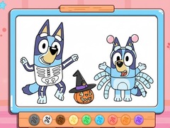 Spel Coloring Book: Bluey Halloween Costume