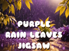 Spel Purple Rain Leaves Jigsaw
