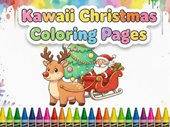 Spel Kawaii Christmas Coloring Pages