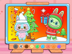 Spel Coloring Book: Christmas Labubu