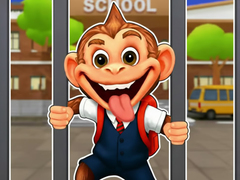 Spel Jigsaw Puzzle: Monkey Student School Prank