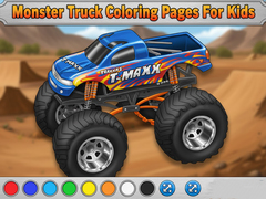Spel Monster Truck Coloring Pages For Kids