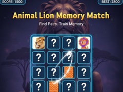 Spel Animal Lion Memory Match