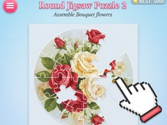 Spel Round jigsaw Puzzle 2 - Assemble Bouquet flowers