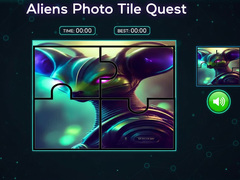Spel Aliens Photo Tile Quest