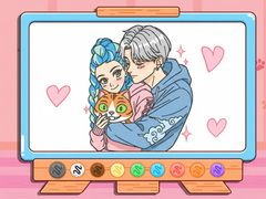 Spel Coloring Book: Kpop Valentine's Day