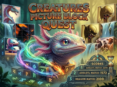 Spel Creatures Picture Block Quest