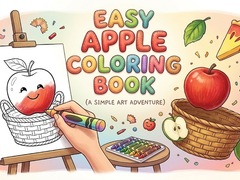 Spel Easy Apple Coloring Book