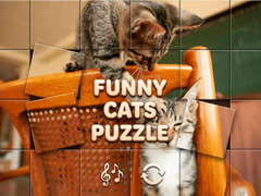 Spel Funny Cats Puzzle