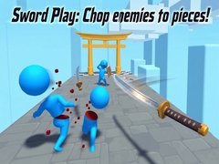 Spel Sword Play: Chop enemies to pieces!