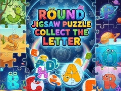 Spel Round Jigsaw Puzzle - Collect the Letter