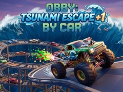 Spel Obby: Tsunami Escape +1 by Car