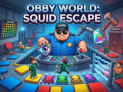 Spel Obby World Squid Escape