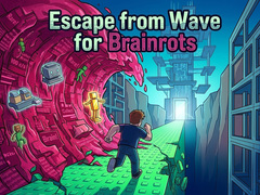 Spel Escape from Wave for Brainrots