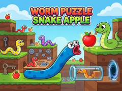 Spel Worm Puzzle: Snake Apple