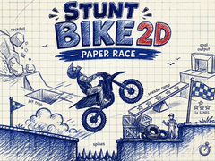 Spel Stunt Bike 2D Paper Race