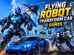 Spel Flying Robot Transform Car Games