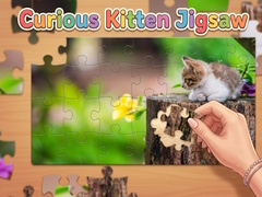 Spel Curious Kitten Jigsaw